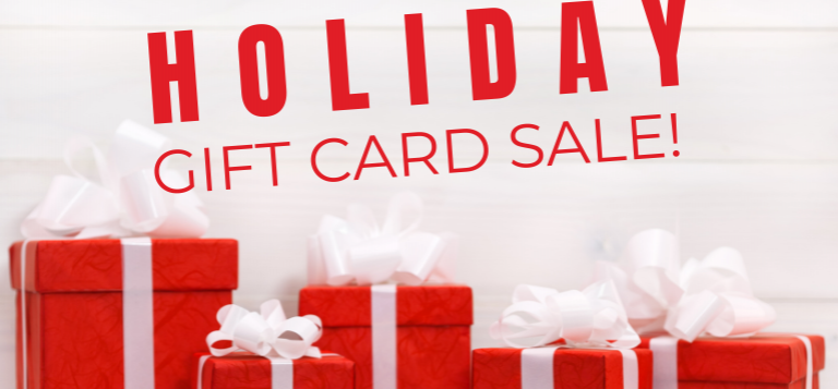 HOLIDAY GIFT CARD SALE AT BLUE HARBOR RESORT WEB GRAPHIC