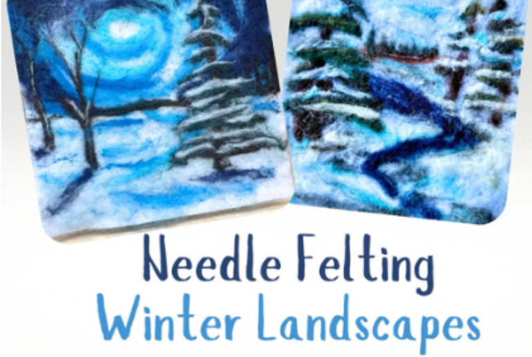 WINTER NEEDLE FELTING CLASS WEBSITE GRAPHIC