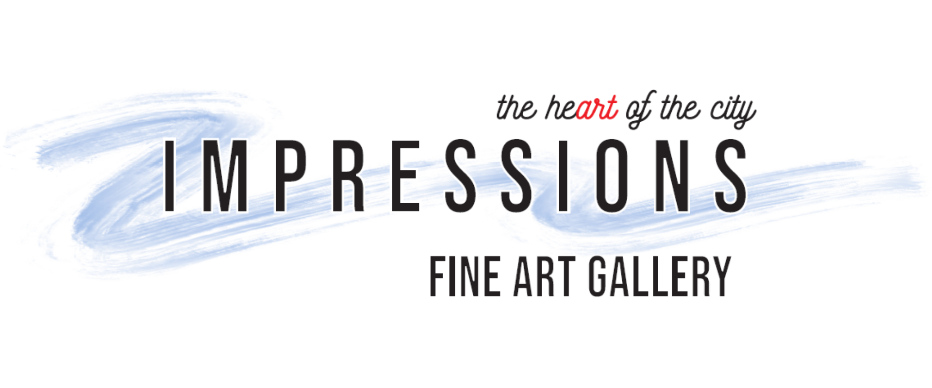 IMPRESSIONS FINE ART GALLERY LOGO WEBSITE HEADER