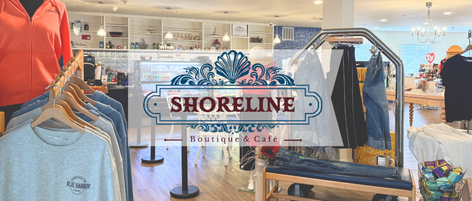 SHORELINE BOUTIQUE AND CAFE WEBSITE HEADER IMAGE
