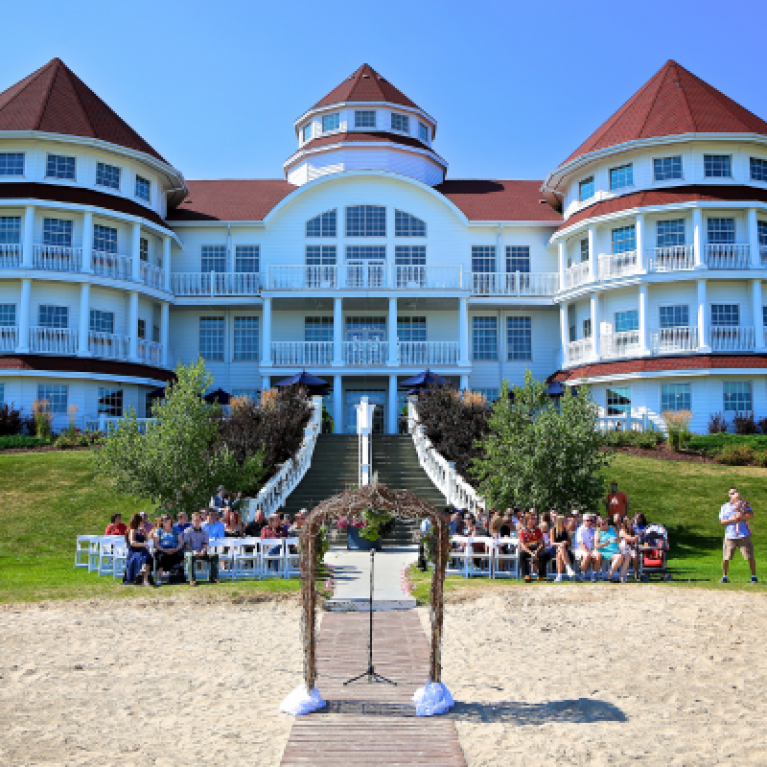 BEACH OUTDOOR WEDDING AT BLUE HARBOR RESORT WEDDING