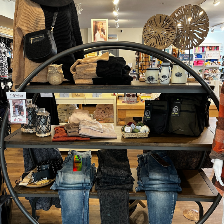 COZY APPAREL AT THE BOUTIQUE AT BLUE HARBOR RESORT