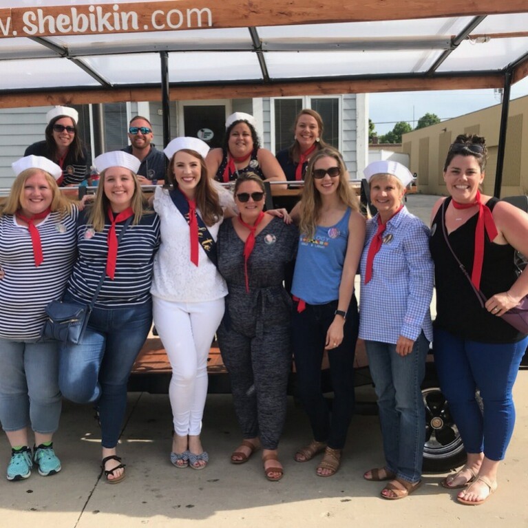 SHEBIKIN PEDAL TOUR GROUP BACHELORETTE PARTY