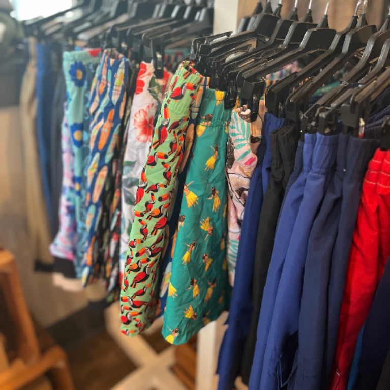 SWIM TRUNKS AT THE BOUTIQUE
