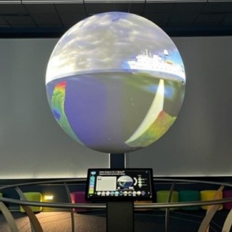 Science on a Sphere AT THE VISIT SHEBOYGAN VISITOR CENTER