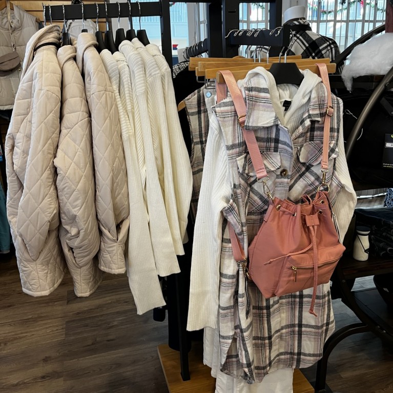 WARM WINTER FASHION AT THE BOUTIQUE IN BLUE HARBOR RESORT