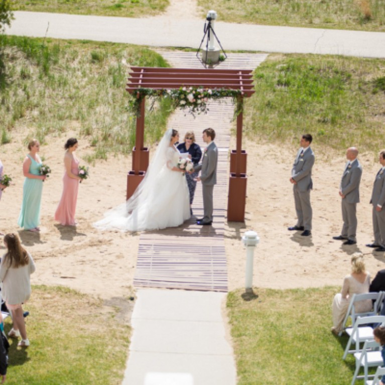 WEDDING CERMONY AT BLUE HARBOR RESORT WEDDING