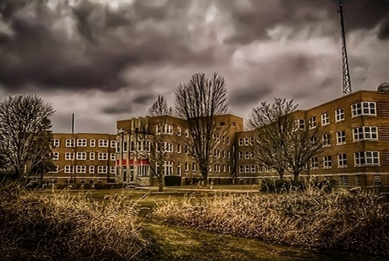 SHEBOYGAN ASYLUM BUILDING MOODY