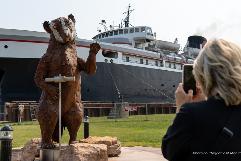 S.S. BADGER LAKE MICHIGAN CARFERRY WEBSITE HEADER VISIT MANITOWOC